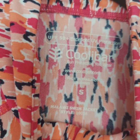 Coolibar Malawi Swim Jacket UPF 50+ UV Protection Size Small - Picture 3 of 9